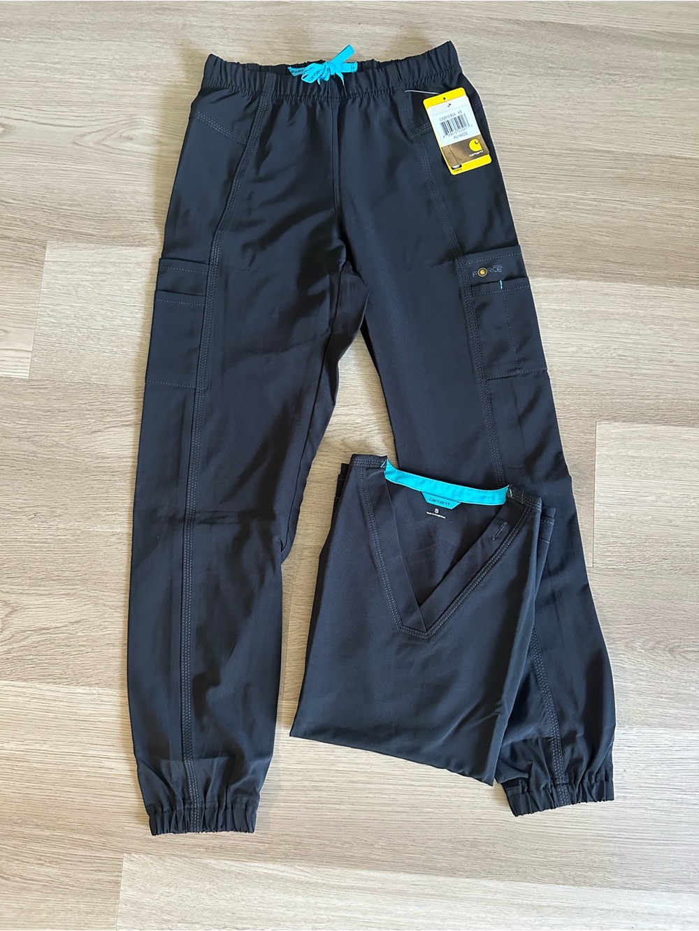 Carhartt Black Cargo Jogger Scrubs